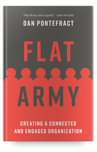 FLAT ARMY book - signed by the author, Dan Pontefract