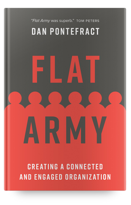 FLAT ARMY book - signed by the author, Dan Pontefract